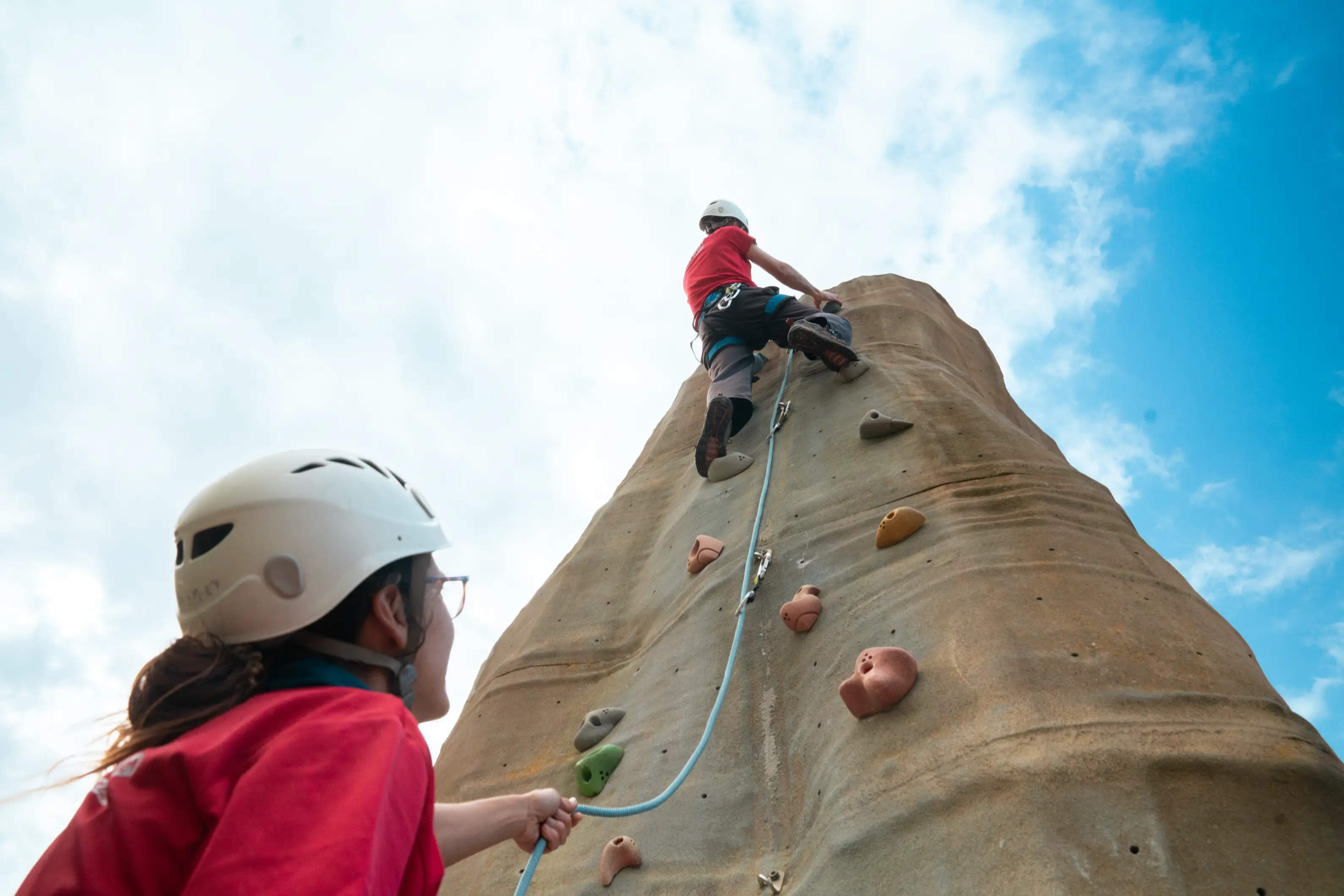Rocódromo en el camping